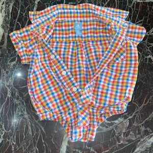 Button Down Baby Boy Onesie 👶🏻